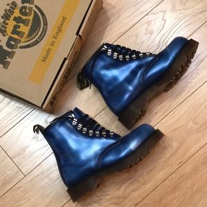 Brand New Bex Metallic Blue Dr. Martens